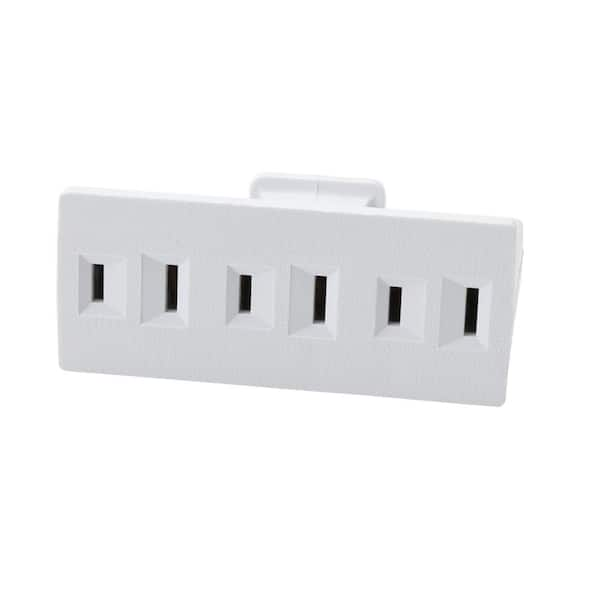 Commercial Electric 15 Amp 3-Outlet Grounded AC/DC Adapters, White LA-10 -  The Home Depot