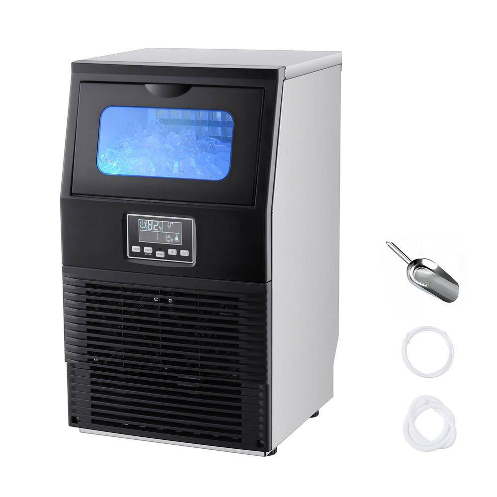 13.19 in. Commercial Ice Maker 80 lbs./24 H 12-Storage Ice Maker Machine 32-Ice Full Size Cubes Freestanding Black price history on PriceWatchPro
