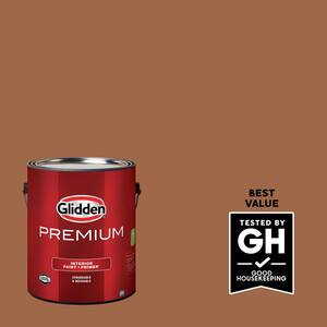 Glidden Premium 1 qt. #PPG1069-6 Foxfire Brown Flat Interior Latex