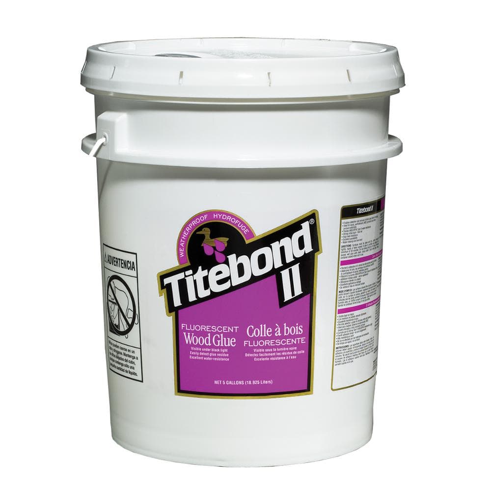 Titebond II 640 Oz. (5 Gal.) Fluorescent Wood Glue 2317 The Home Depot