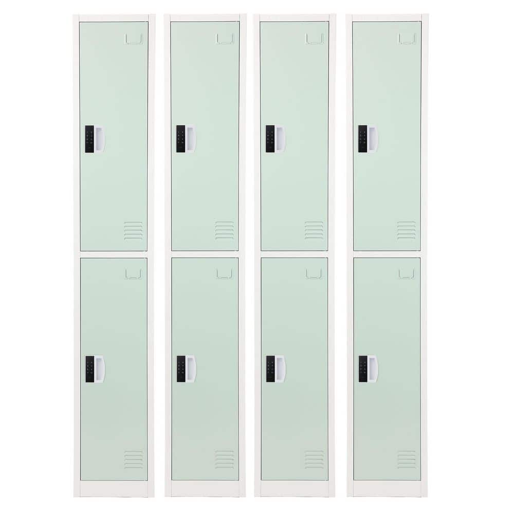 2-Tier Steel Commercial Storage Locker with Digital Combination Lock, Misty Green, 4-Pack price history on PriceWatchPro