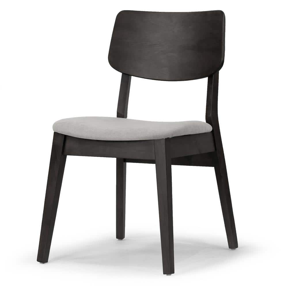 Astin Gray Upholstered Wood Side Chair, 32" Height