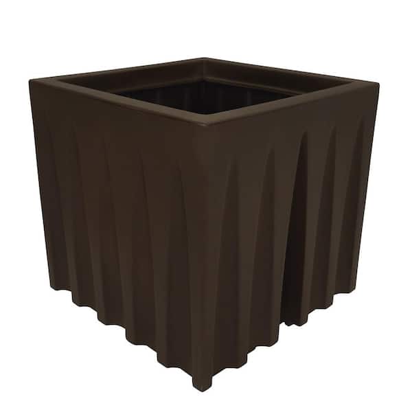 FLORIDIS Dubai 15.7 in. x 15.7 in. Brown Polyethylene Resin Square