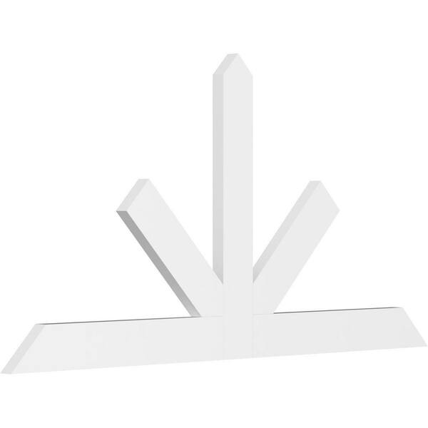 Ekena Millwork Saratoga 84 in. W x 42 in. H x 2 in. D Signature Polyurethane Bracket