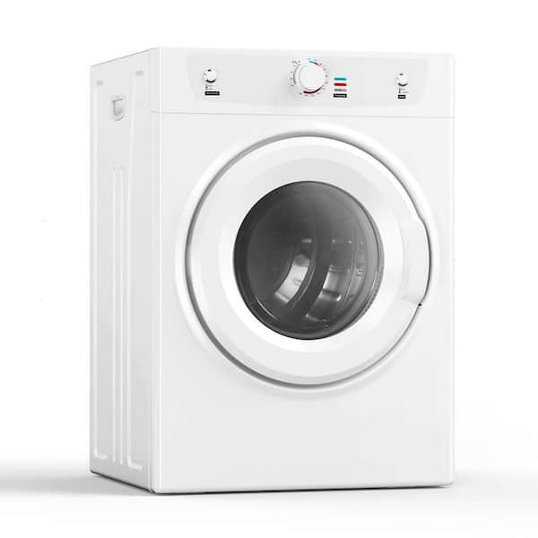 3.5 cu. ft. Vented Front Load Stackable Electric Compact Dryer in White with 26.4 lbs. Capacity and ECO Mode