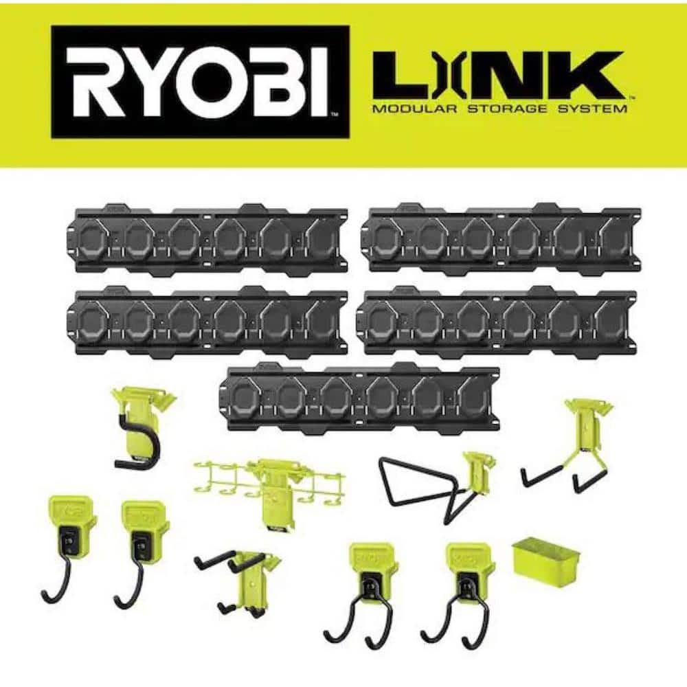 RYOBI LINK 15-Piece Wall Storage Kit STM508K - The Home Depot