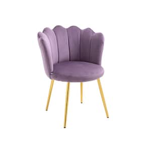 Purple Modern Polyester Upholstery Dining Chairs