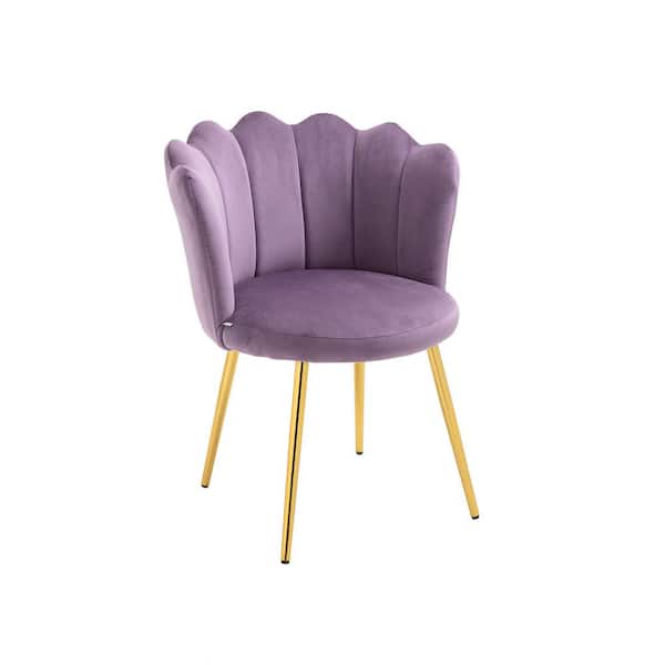 Unbranded Purple Modern Polyester Upholstery Dining Chairs