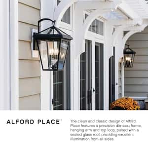 Alford Place 2-Light Museum Black LED Outdoor Wall Sconce