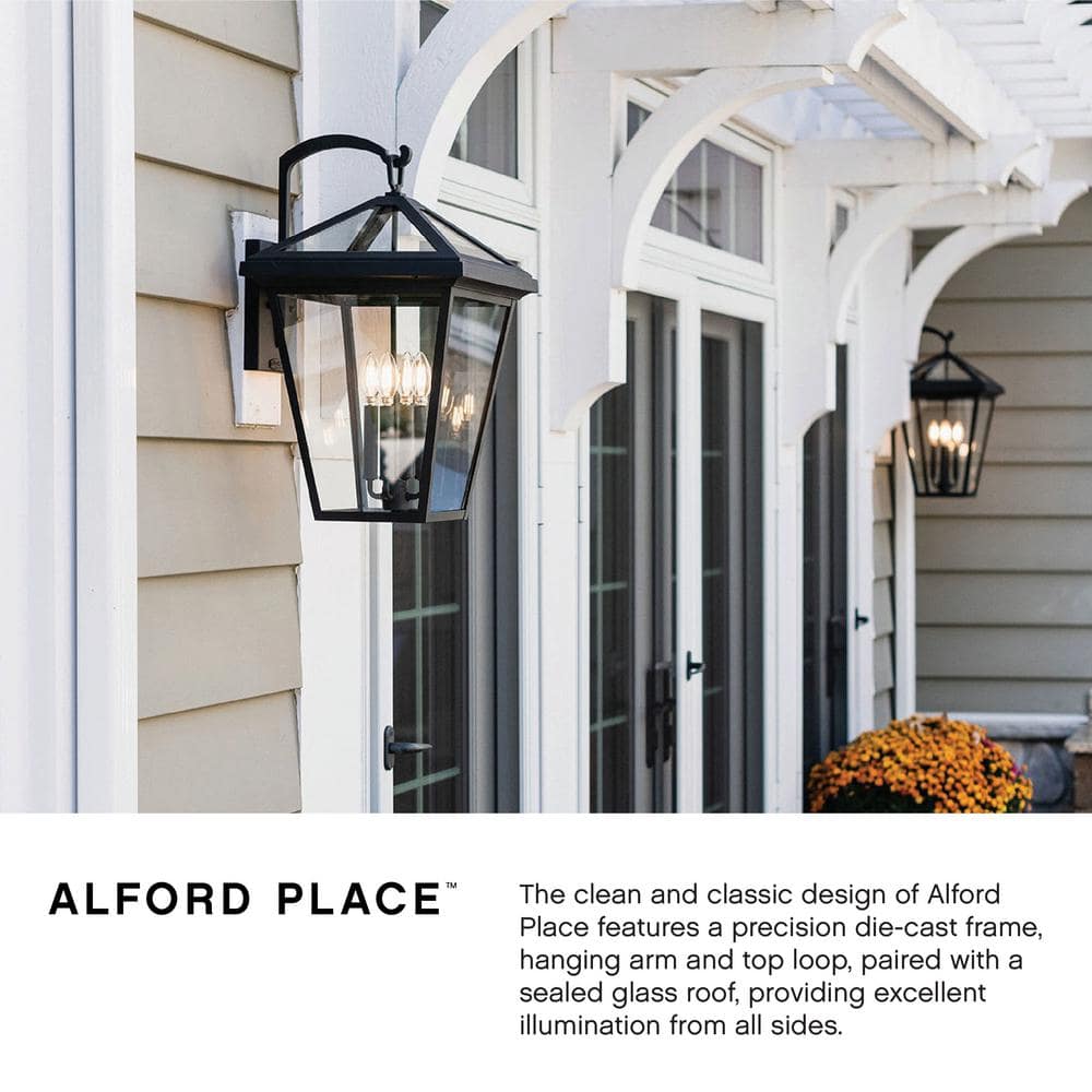 HINKLEY Alford Place 2-Light Museum Black LED Outdoor Wall Sconce