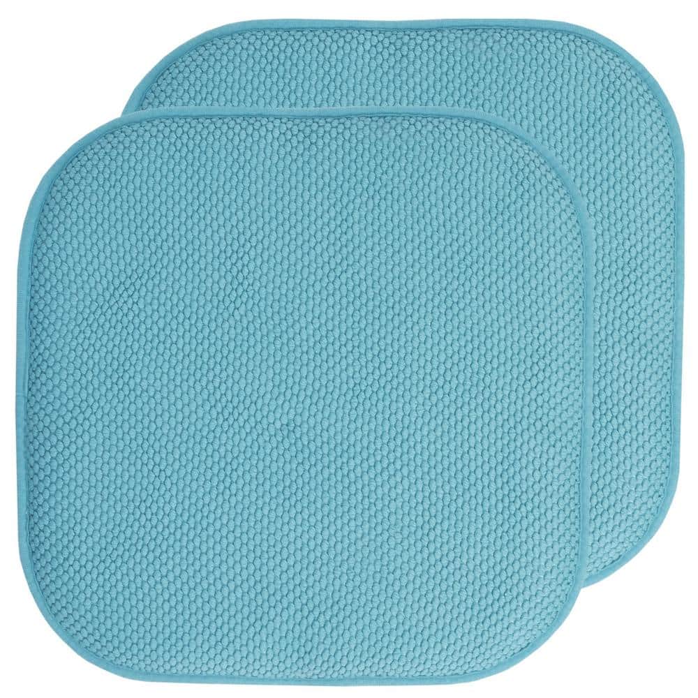 Honeycomb Memory Foam Square 16 in. x 16 in. Non-Slip Indoor/Outdoor Chair Seat Cushion, Teal (2-Pack) price history on PriceWatchPro