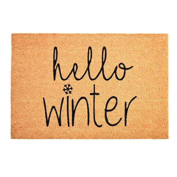 Hello Winter Doormat 17" x 29"