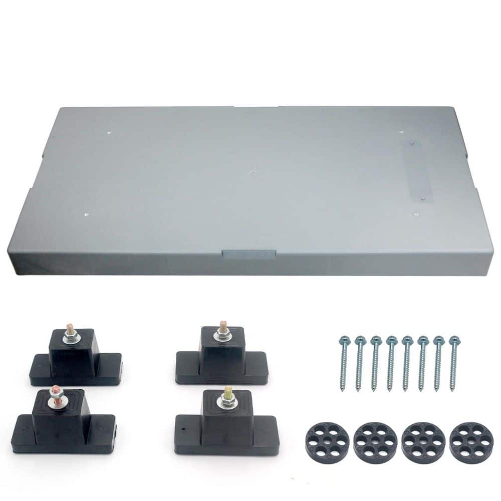 Gray Mini Split Pad, Anti Vibration Condenser Paver with Rubber Shock Absorbing Mat for HVAC Air Conditioner price history on PriceWatchPro