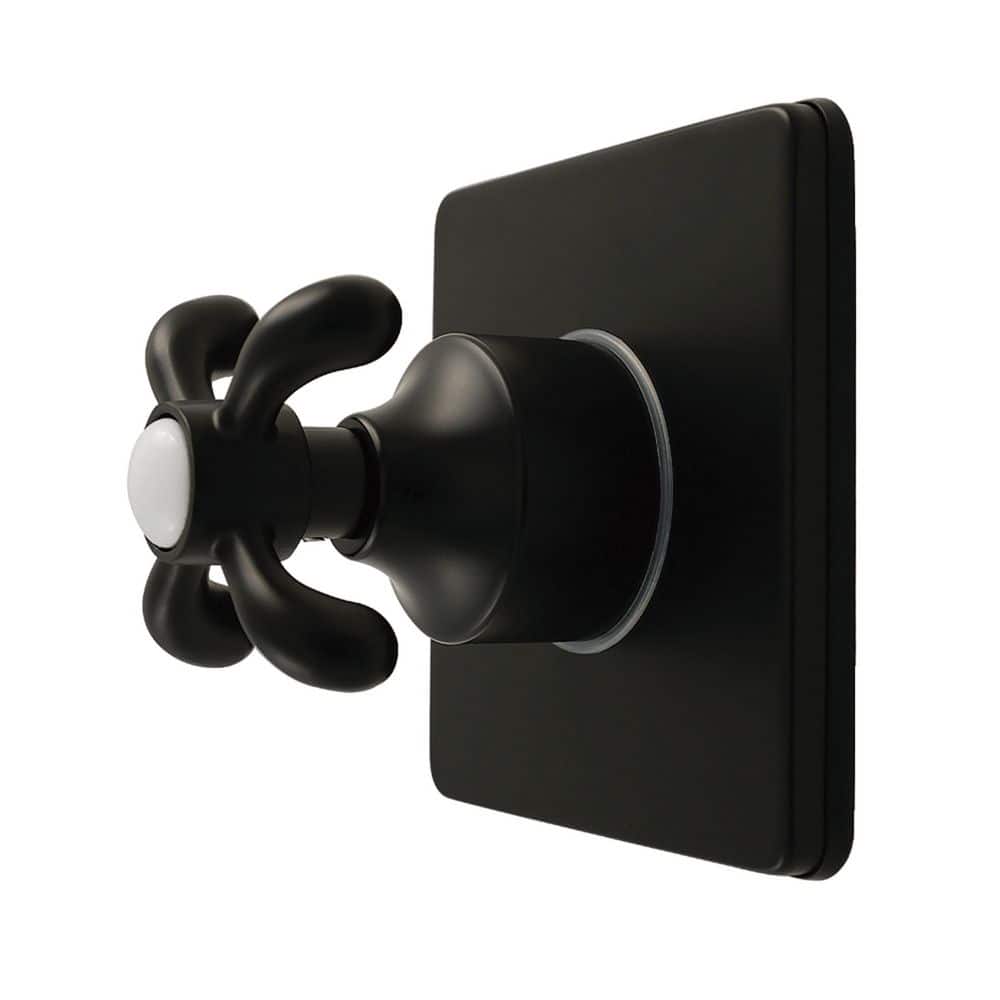 French Country 3/4 in. Single-Handle 1-Hole Wall Mount 6-Way Diverter Valve with Trim Kit in Matte Black price history on PriceWatchPro