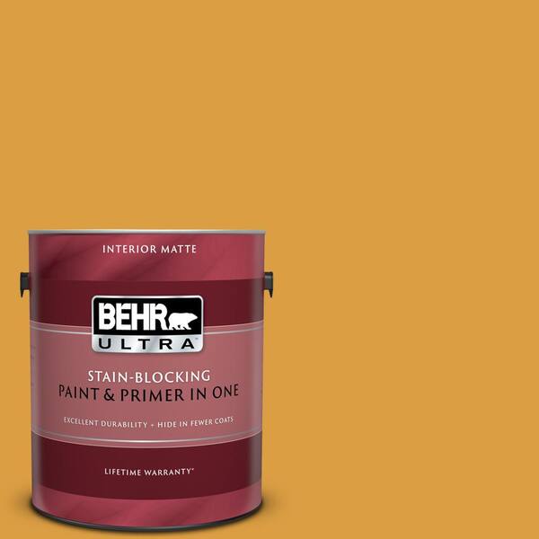 BEHR ULTRA 1 gal. #UL150-3 Solar Fusion Matte Interior Paint and Primer in One