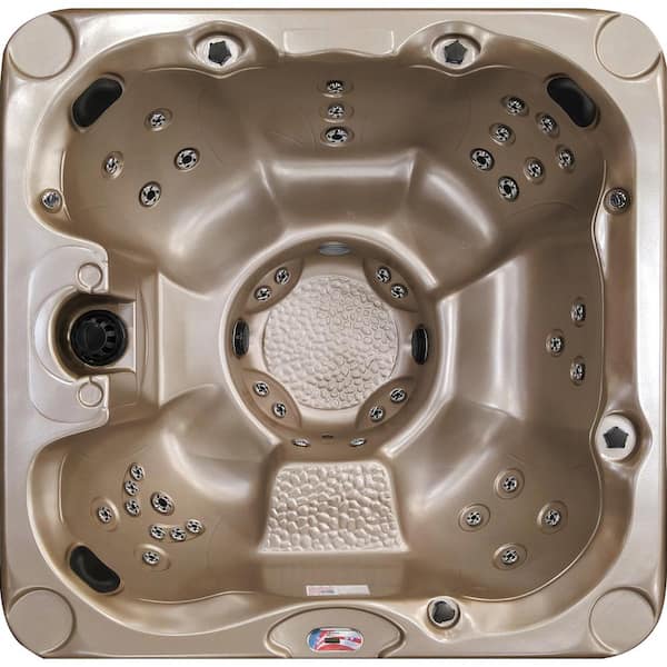 American Spas 7-Person 40-Jet 240-Volt Premium Acrylic Bench Spa Standard Hot Tub with Ozonator and 5.5kW Heater