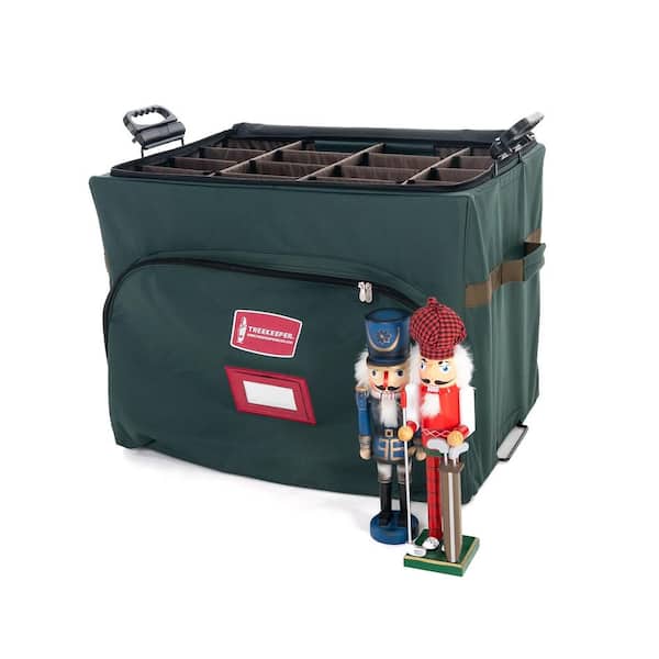 Stack N Lock Christmas Green Polyester Nutcracker Collectibles Storage Box