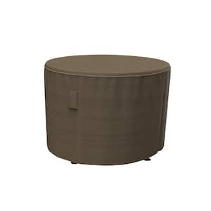 StormBlock Hillside Extra Small Black and Tan Round Patio Table Cover
