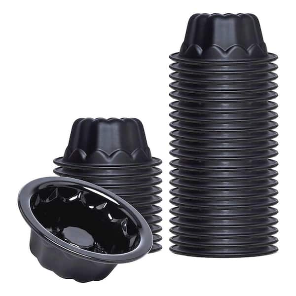 25-Pack Silicone 4-Cup Cake Pans for Baking Flan Molds Mini Cake Mold for Pumpkin Cake Jelly Brownies