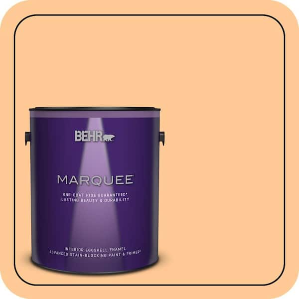 1 gal. #280B-4 Apricot Light Eggshell Enamel Interior Paint & Primer