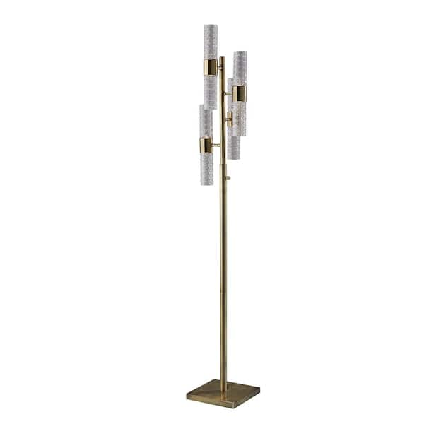 Harriet 67 in. Integrated LED Antique Brass Pendant