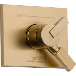 Vero Monitor 17 Series 1-Handle Volume and Temperature Control Valve Trim Kit in Champagne Bronze (Valve Not Included)
