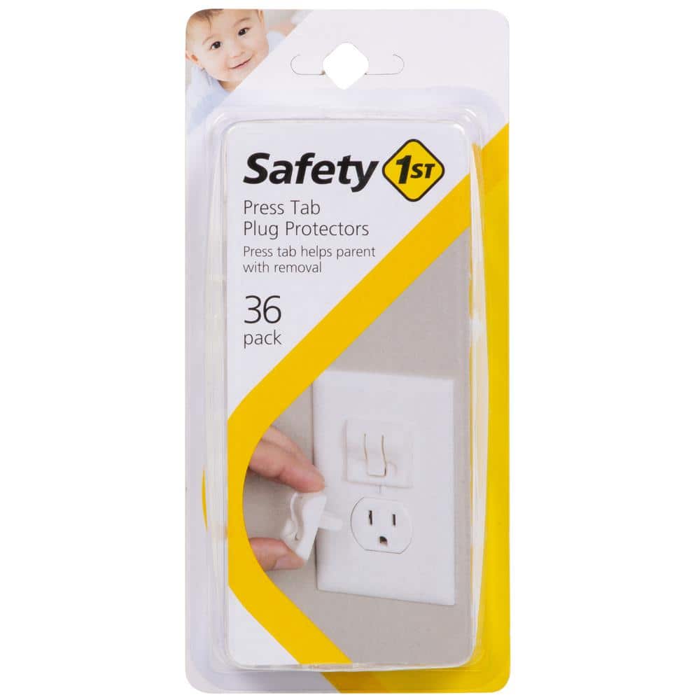 Safety 1st Outlet Cover with Cord Shortener for Baby Proofing with Safety  1st Power Strip Cover for Baby Proofing