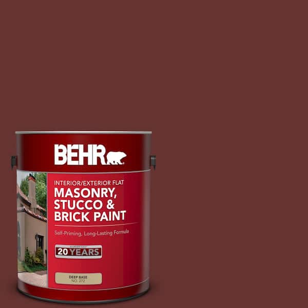 1 gal. #PPU2-01 Chipotle Paste Flat Interior/Exterior Masonry, Stucco and Brick Paint