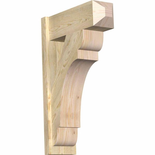 Ekena Millwork 8 in. x 34 in. x 22 in. Olympic Craftsman Rough Sawn Douglas Fir Outlooker
