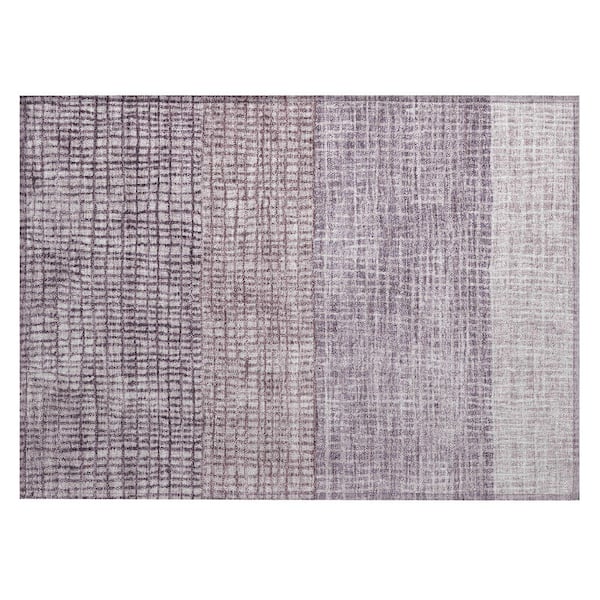 Chantille Machine Washable Indoor/Outdoor Abstract ACN1831 Purple 2 ft. x 3 ft. Accent Rug