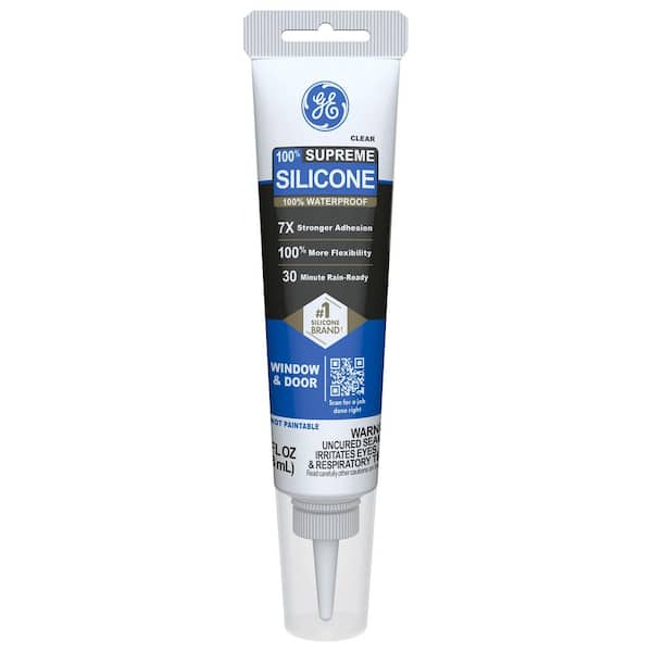Supreme Silicone Caulk 2.8 oz. WandD Sealant Clear