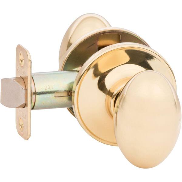 DELANEY HARDWARE Carlyle Bright Brass Hall/Closet Door Knob