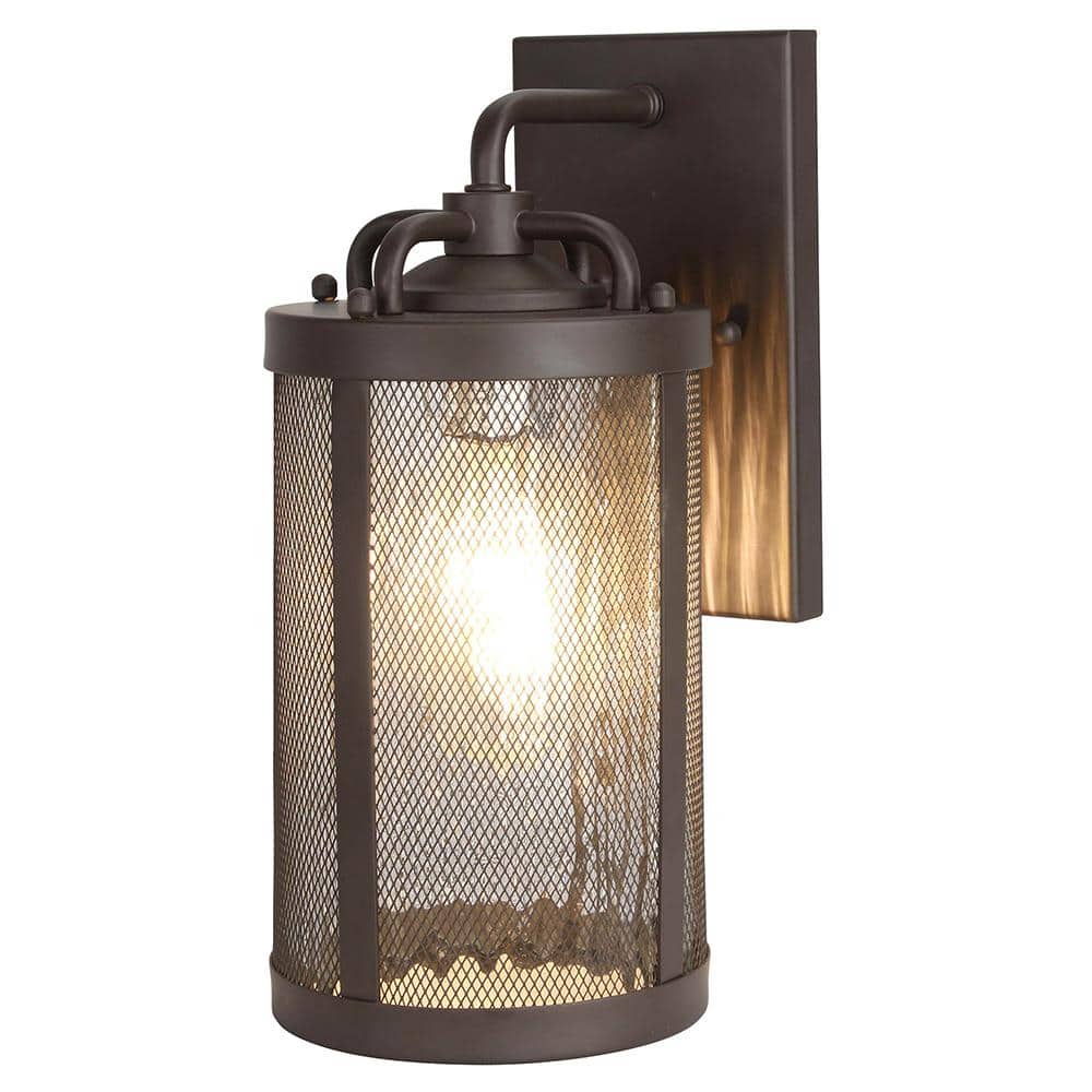 Jocy Bronze Outdoor Hardwired Lantern Sconce with Incandescent