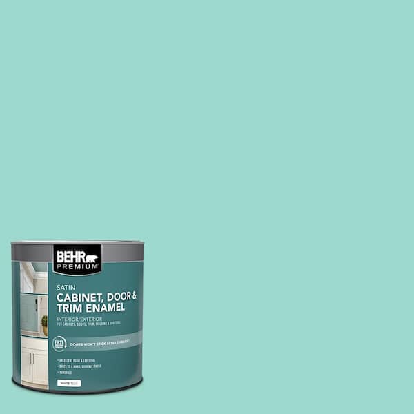 1 qt. #P440-3 Fish Pond Satin Enamel Interior/Exterior Cabinet, Door & Trim Paint