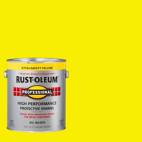 Rust-Oleum Professional 1 Gallon High Performance Protective Enamel Gloss Safety Yellow Oil-Based Interior/Exterior Paint (2-Pack)