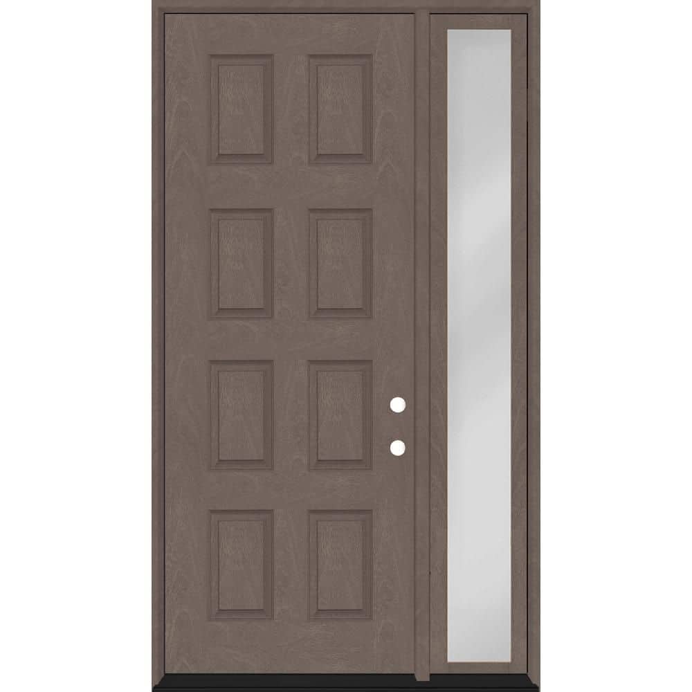 Regency 55 in. x 96 in. 8-Panel LHIS Ashwood Mahogany Fiberglass Prehung Front Door w/16in. SL w/ 4-9/16 Jamb price history on PriceWatchPro