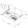 Delta Breez Radiance 110 CFM Ceiling Exhaust Bathroom Fan/Dimmable LED  Light with Heater RAD110LED - The Home Depot