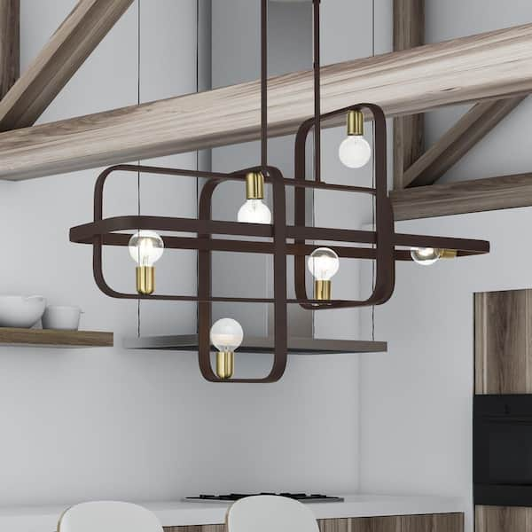 asymmetrical linear chandelier