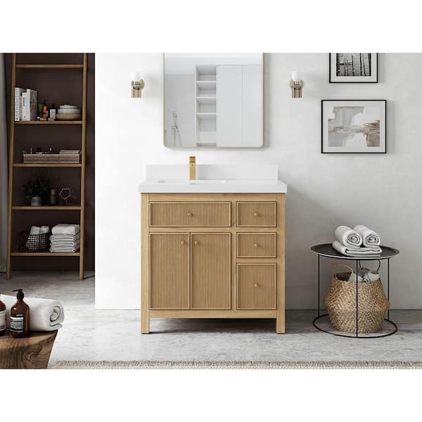 Sonoma Teak Wood 84 in. W x 22 in. D Double Sink Bathroom
