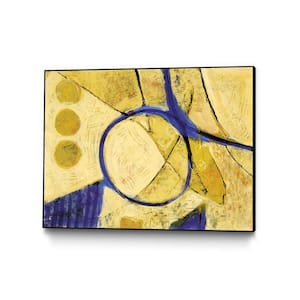 "Festif" by Jacques Clement Framed Abstract Wall Art Print 14 in. x 11 in.