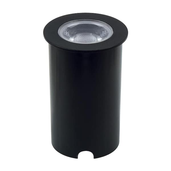 Armacost Lighting 4.5-Watt Inground Landscape 250 Lumen White Black Hardwired Integrated LED Well Light-Bright 4000K