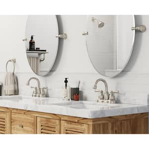 Banbury 4 in. Centerset 2-Handle High-Arc Bathroom Faucet in Spot Resist Brushed Nickel