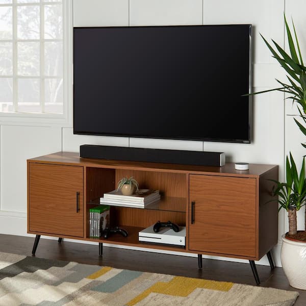 Walker Edison Furniture Company 60 in. Acorn Composite TV Stand 69 in. with Doors