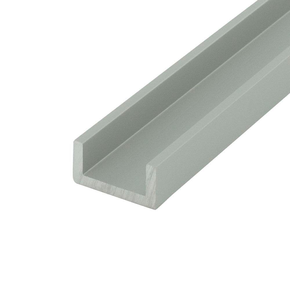 1 in. D x 0.50 in. W x 72 in. L Finished Anodized Satin Metal Aluminum U-Channel Moulding Fits 3/4 in. Boards (18-PACK) price history on PriceWatchPro