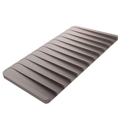 Spectrum Cora Small Frost/Warm Gray Taupe Kitchen Sink Mat A25715 - The  Home Depot