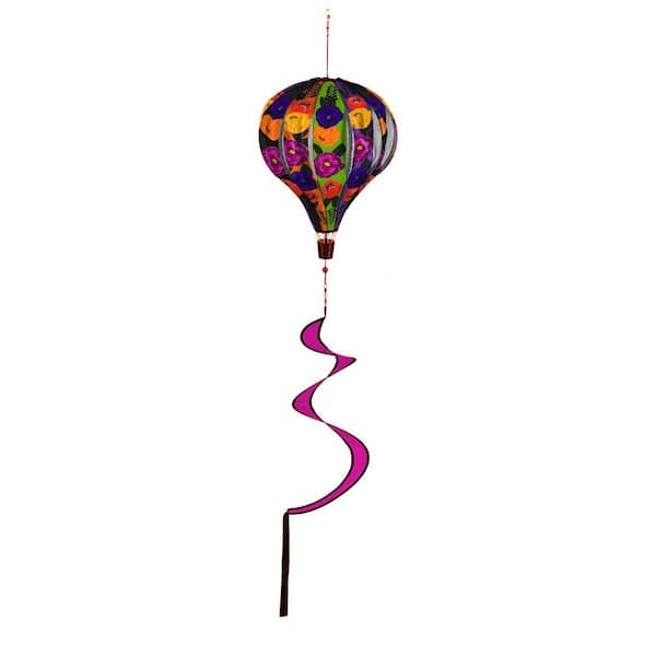 Evergreen 55 in. Halloween Floral Balloon Spinner
