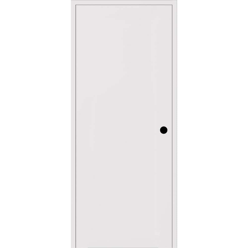 Flush N DIY-Friendly 30 in. x 84 in. Left-Hand Primed Solid Composite Core Wood Single Prehung Interior Door price history on PriceWatchPro