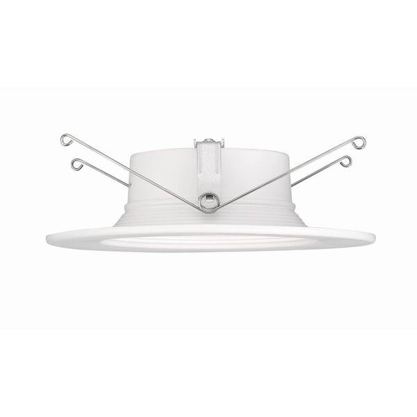 EnviroLite 5 in./6 in. 3500K Cool White Integrated LED Recessed CEC-T20  Baffle Trim in White EVL6733CWH35 - The Home Depot