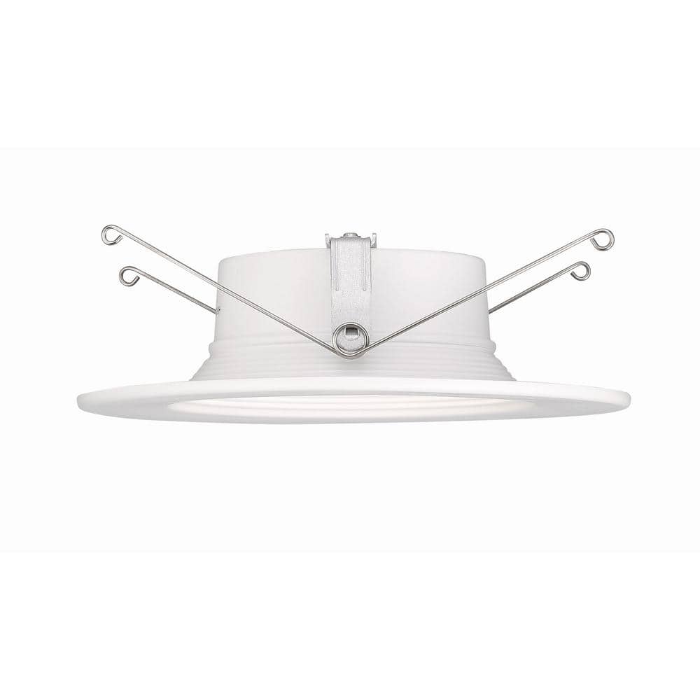 4-Inch White Aluminum LED Recessed Baffle Trim Pack
