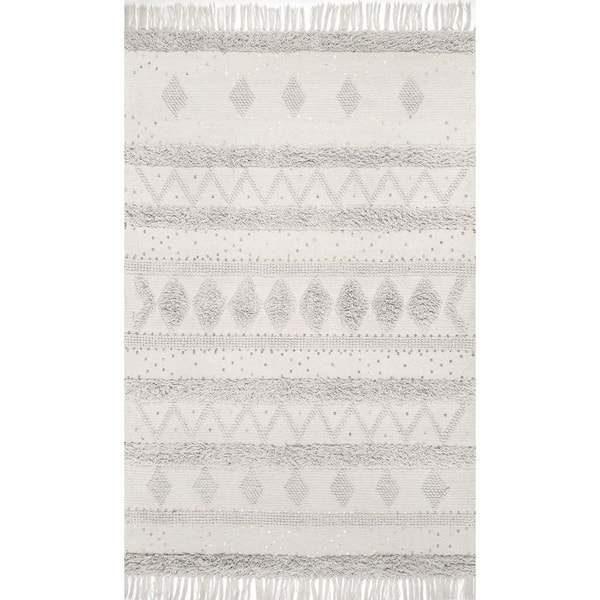 Chandy Textured Wool Cream 8 ft. Square Area Rug